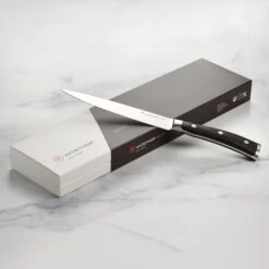 Wusthof Ikon Blackwood 6" Utility Knife -Zwilling Shop DSC 1561