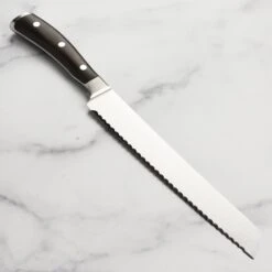 Wusthof Ikon Blackwood 9" Bread Knife -Zwilling Shop DSC 1580