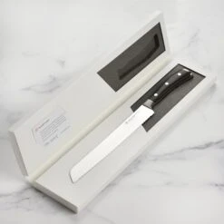 Wusthof Ikon Blackwood 9" Bread Knife -Zwilling Shop DSC 1583
