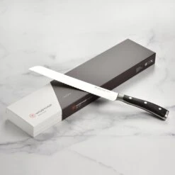 Wusthof Ikon Blackwood 9" Bread Knife -Zwilling Shop DSC 1585