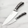 Wusthof Ikon Blackwood 2 Piece Chef's & Paring Knife Set -Zwilling Shop DSC 1604