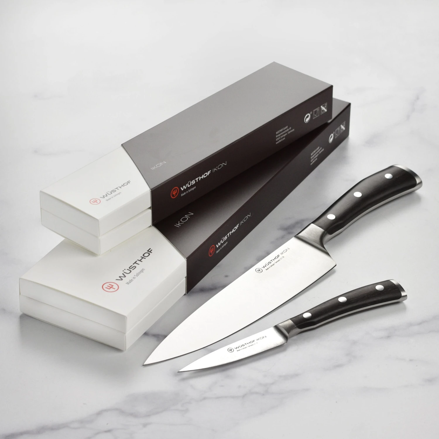 Wusthof Ikon Blackwood 2 Piece Chef's & Paring Knife Set 9 Wusthof Ikon Blackwood 2 Piece Chef's & Paring Knife Set - Image 7
