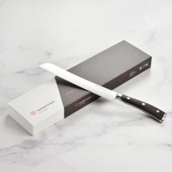 Wusthof Ikon Blackwood 8" Bread Knife -Zwilling Shop DSC 1660