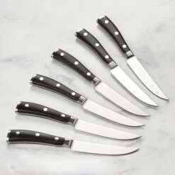 Wusthof Ikon Blackwood 6 Piece Steak Knife Set With Wood Case -Zwilling Shop DSC 1667