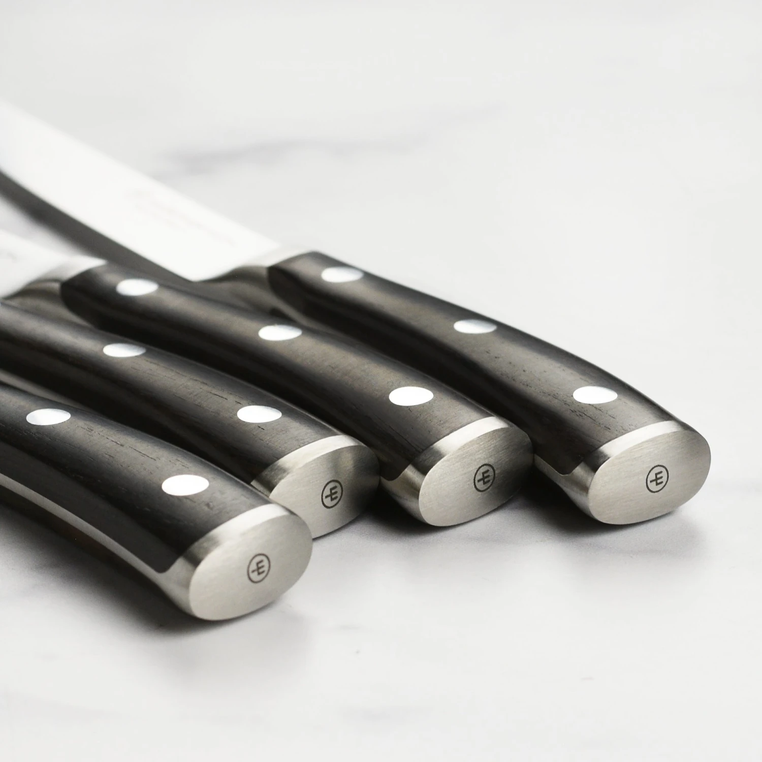 Wusthof Ikon Blackwood 4 Piece Steak Knife Set With Wood Case 7 Wusthof Ikon Blackwood 4 Piece Steak Knife Set With Wood Case - Image 5