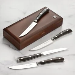Wusthof Ikon Blackwood 4 Piece Steak Knife Set With Wood Case 14 Wusthof Ikon Blackwood 4 Piece Steak Knife Set With Wood Case -Zwilling Shop DSC 1671