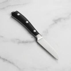 Wusthof Classic Ikon 3" Flat Cut Paring Knife -Zwilling Shop DSC 1786