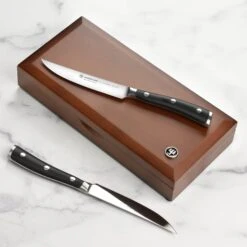 Wusthof Classic Ikon 4 Piece Steak Knife Set With Wood Case -Zwilling Shop DSC 1806
