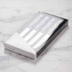Wusthof Gourmet 4 Piece Steak Knife Set With Grey Handles -Zwilling Shop DSC 1826