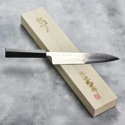 Saji Rainbow Damascus 9.4" Gyuto -Zwilling Shop DSC 2043