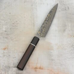 Saji Black Gold Damascus 5.9" Petty -Zwilling Shop DSC 2061 1