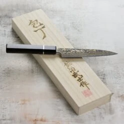 Saji Black Gold Damascus 5.9" Petty -Zwilling Shop DSC 2064