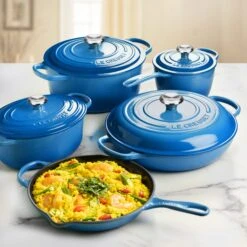 Le Creuset Signature Cast Iron 9 Piece Marseille Cast Iron Cookware Set 10 Le Creuset Signature Cast Iron 9 Piece Marseille Cast Iron Cookware Set -Zwilling Shop DSC 2302 1