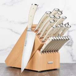 Wusthof Classic Ikon Creme 23 Piece Walnut Knife Block Set