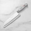 Wusthof Gourmet 7" Hollow Edge Santoku Knife, Grey Handle -Zwilling Shop DSC 2372 1