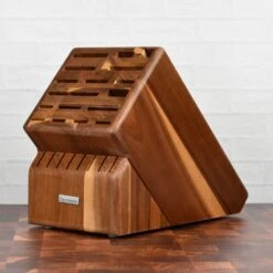 Wusthof Classic Ikon Creme 26 Piece Acacia Knife Block Set -Zwilling Shop DSC 2385