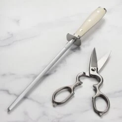 Wusthof Classic Ikon Creme 26 Piece Acacia Knife Block Set -Zwilling Shop DSC 2386