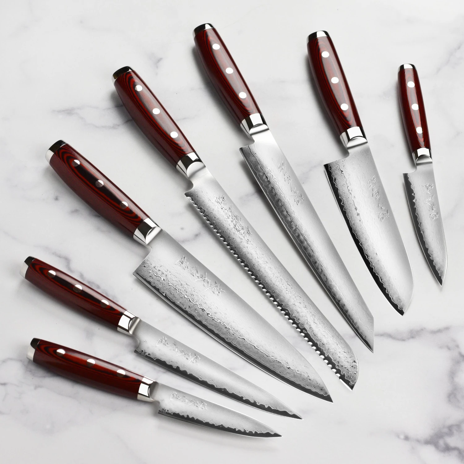 Yaxell Super Gou SG2 16 Piece Gray Ash Knife Block Set 4 Yaxell Super Gou SG2 16 Piece Gray Ash Knife Block Set - Image 2