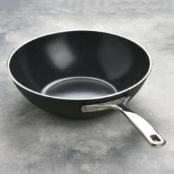 Demeyere AluPro 12" Ceramic Nonstick Flat Bottom Wok -Zwilling Shop DSC 2580 1