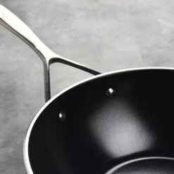 Demeyere AluPro 12" Ceramic Nonstick Flat Bottom Wok -Zwilling Shop DSC 2582 1