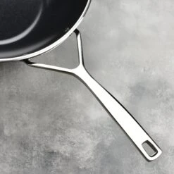 Demeyere AluPro 12" Ceramic Nonstick Flat Bottom Wok -Zwilling Shop DSC 2584