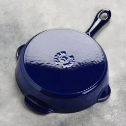 Staub 8.5" Sapphire Blue Cast Iron Deep Traditional Skillet -Zwilling Shop DSC 2610