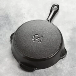 Staub 8.5" Matte Black Cast Iron Deep Traditional Skillet -Zwilling Shop DSC 2624