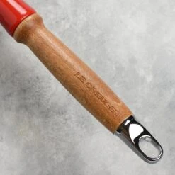 Le Creuset Cast Iron 10.25" Cerise Fry Pan With Wood Handle -Zwilling Shop DSC 2634