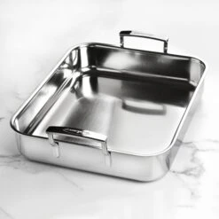 Demeyere 5-Plus 15.7" X 13.3" Stainless Steel Roasting Pan With Rack 13 Demeyere 5-Plus 15.7" X 13.3" Stainless Steel Roasting Pan With Rack -Zwilling Shop DSC 2672