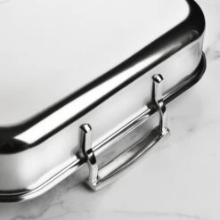 Demeyere 5-Plus 15.7" X 13.3" Stainless Steel Roasting Pan With Rack 12 Demeyere 5-Plus 15.7" X 13.3" Stainless Steel Roasting Pan With Rack -Zwilling Shop DSC 2674 1