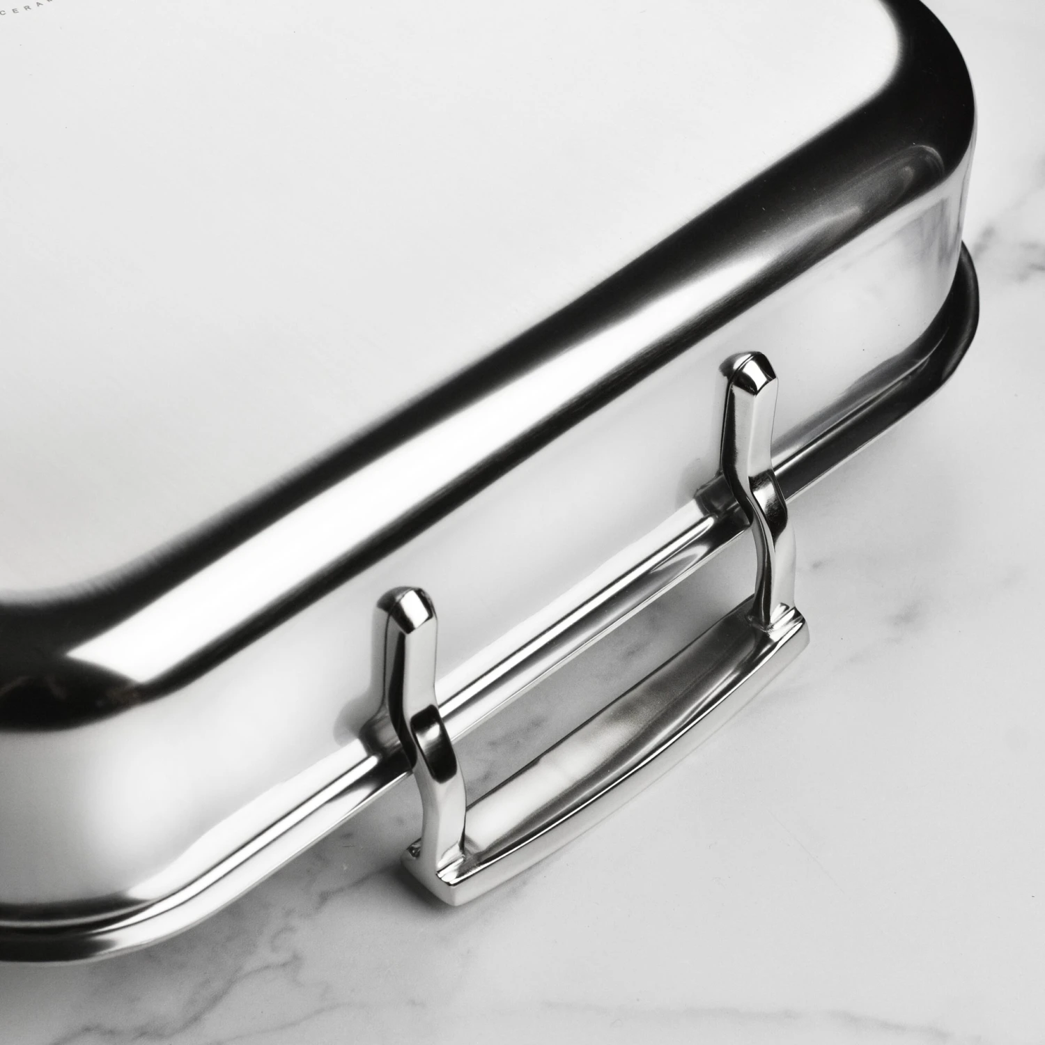 Demeyere 5-Plus 15.7" X 13.3" Stainless Steel Roasting Pan With Rack 6 Demeyere 5-Plus 15.7" X 13.3" Stainless Steel Roasting Pan With Rack - Image 4