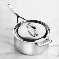 Demeyere 5-Plus 4-quart Stainless Steel Saucepan -Zwilling Shop DSC 2684