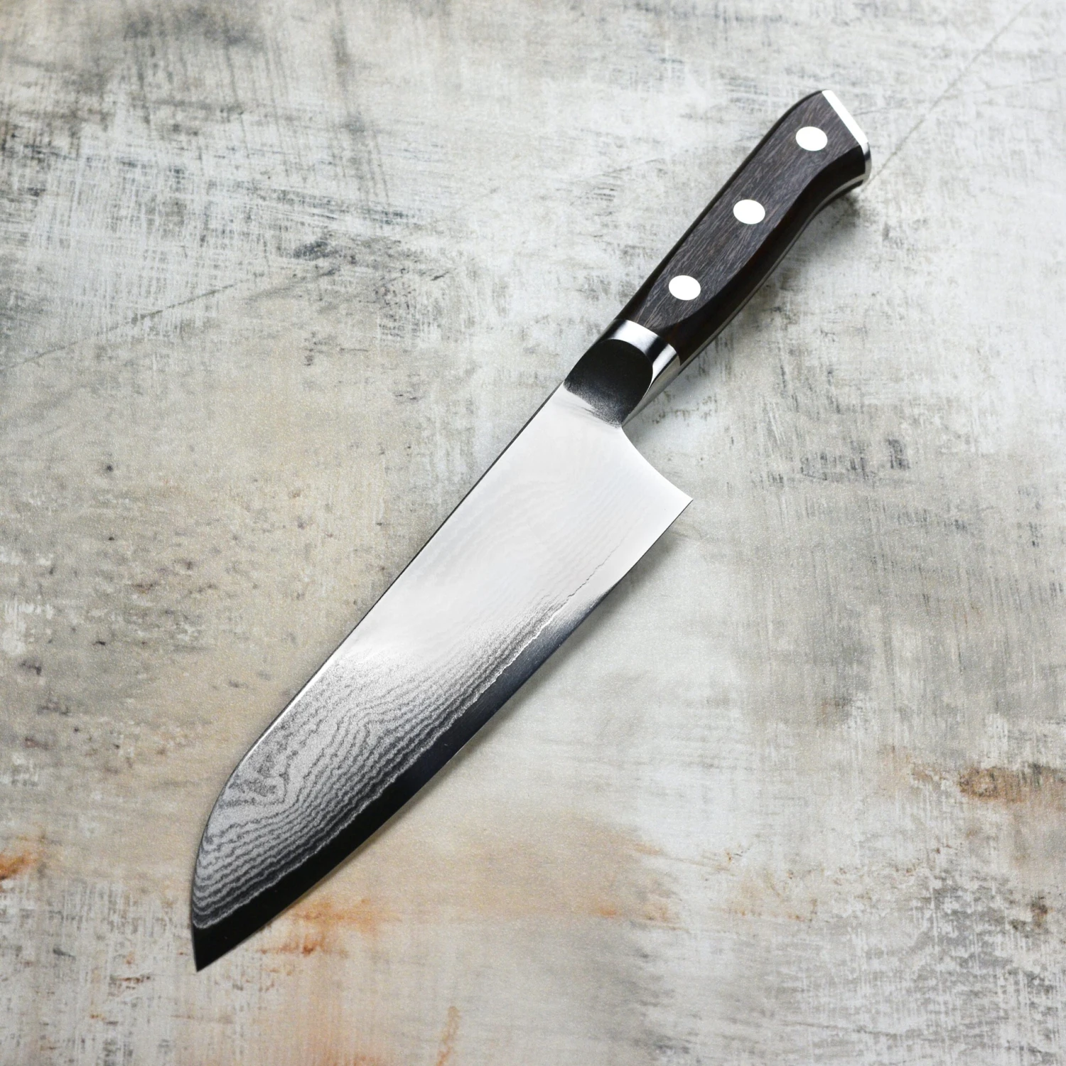 Zanmai Classic Damascus Ironwood 7" Santoku 7 Zanmai Classic Damascus Ironwood 7" Santoku - Image 5