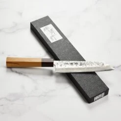 Takayuki Ginsan Nashiji 6.7" Bunka -Zwilling Shop DSC 2773