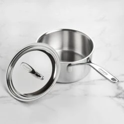 Demeyere 5-Plus 3-quart Stainless Steel Saucepan -Zwilling Shop DSC 2949