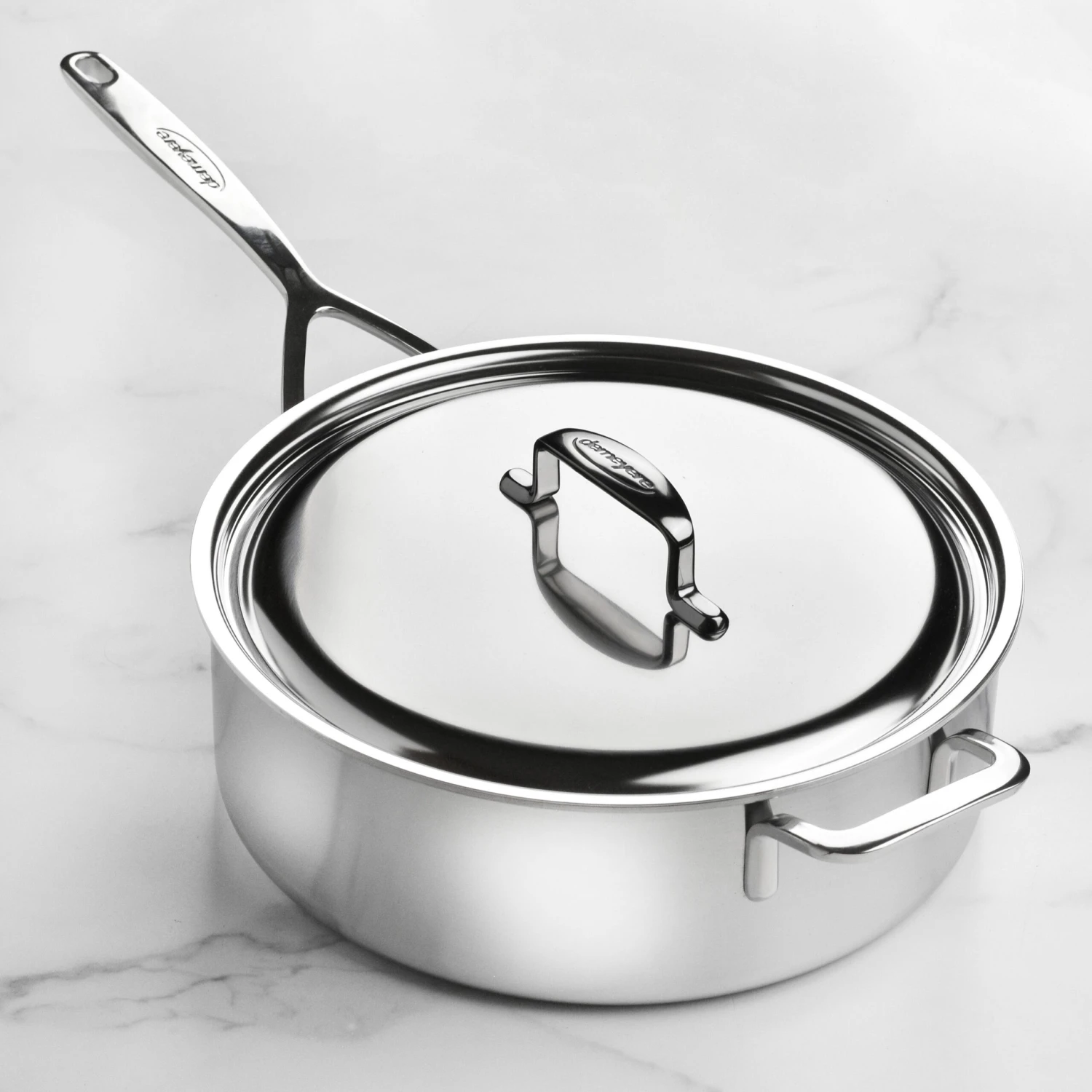 Demeyere 5-Plus 6.5-quart Stainless Steel Saute Pan 5 Demeyere 5-Plus 6.5-quart Stainless Steel Saute Pan - Image 3