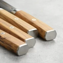 Nexus 4 Piece Damascus Steak Knife Set, Olive Wood -Zwilling Shop DSC 3020