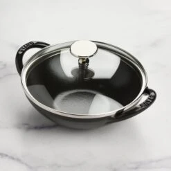 Staub 6.5" Matte Black Baby Wok 15 Staub 6.5" Matte Black Baby Wok -Zwilling Shop DSC 3128
