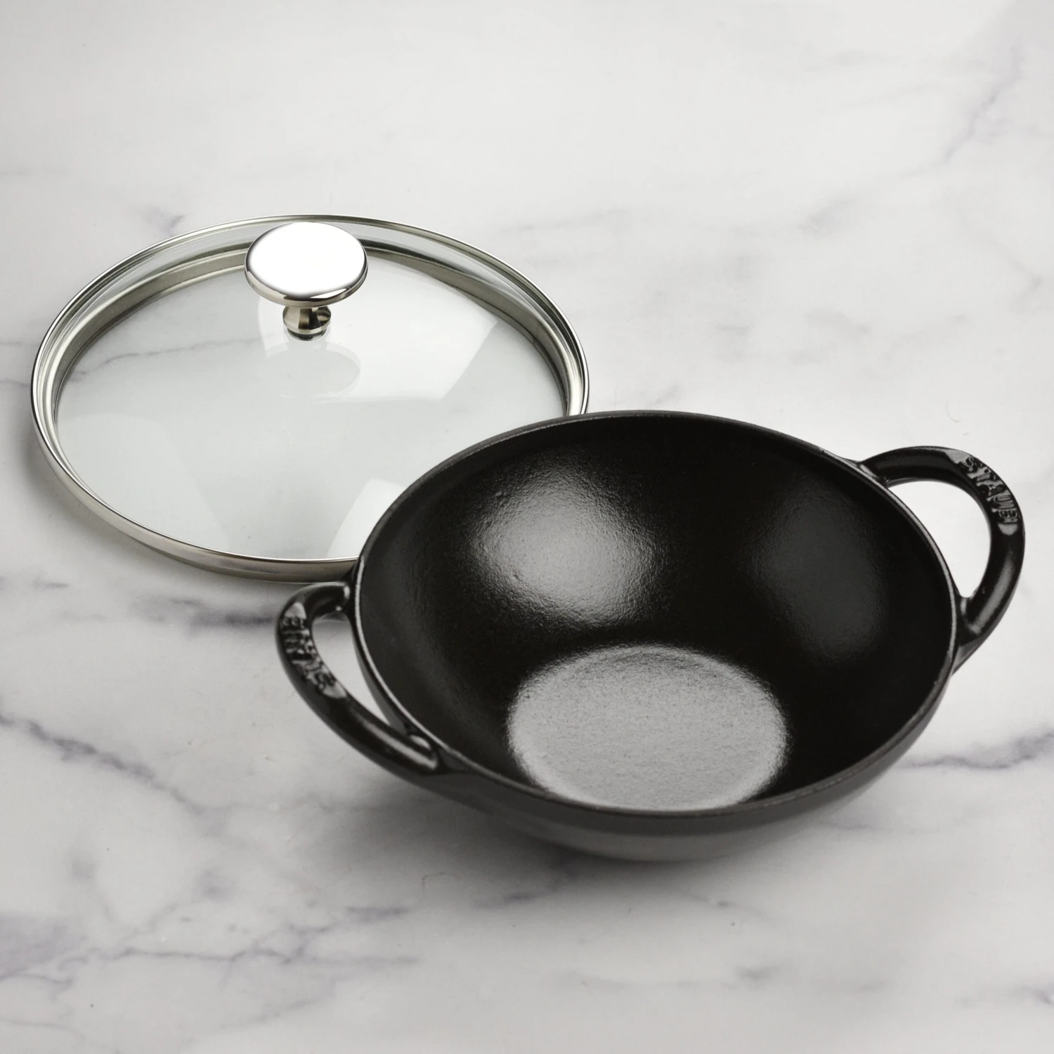 Staub 6.5" Matte Black Baby Wok 7 Staub 6.5" Matte Black Baby Wok - Image 5