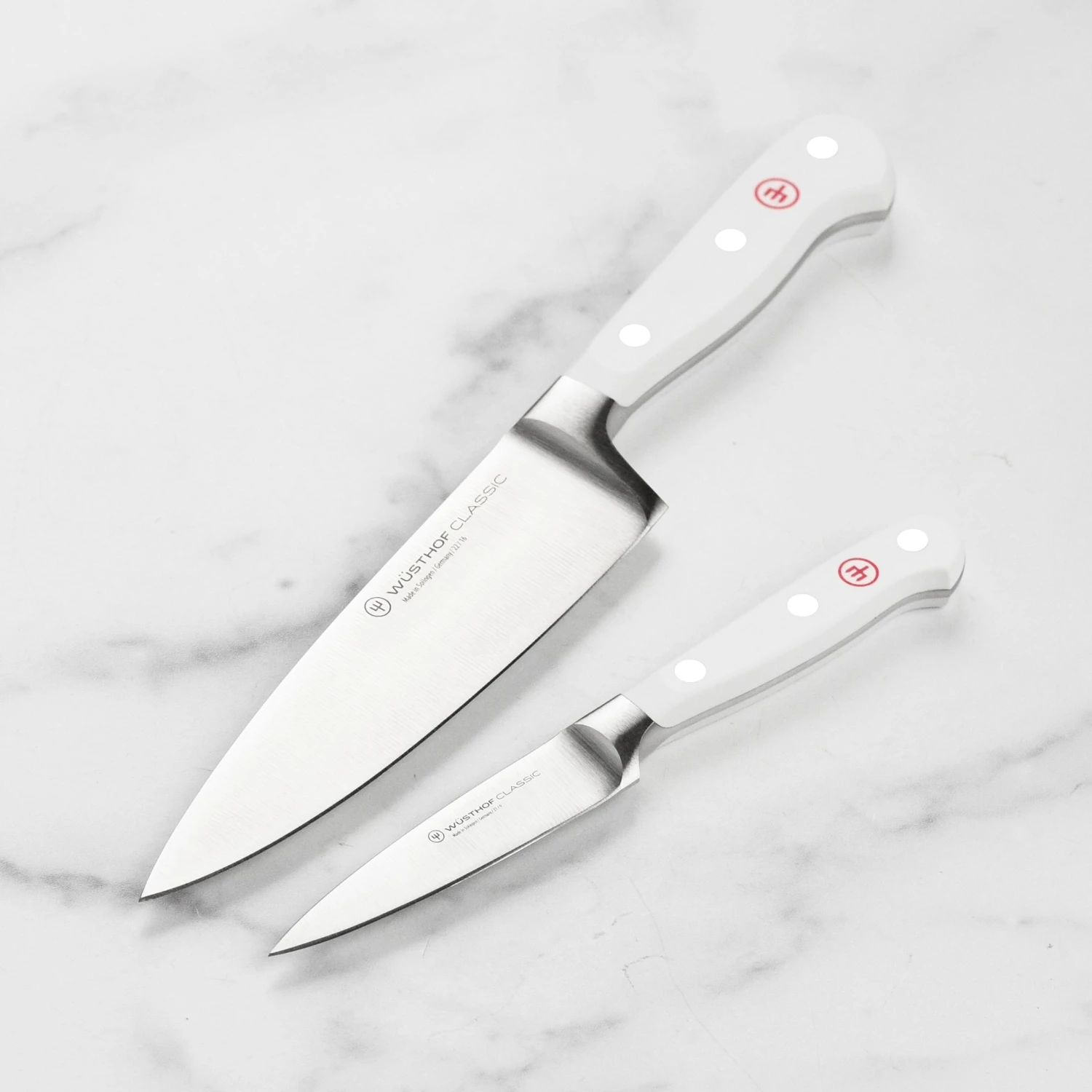Wusthof Classic White 2 Piece Prep Knife Set 3 Wusthof Classic White 2 Piece Prep Knife Set