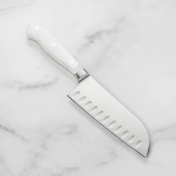 Wusthof Classic White 5" Hollow Edge Santoku Knife -Zwilling Shop DSC 3495 b762f4cd 099e 4c08 9ed1 4e983fdd941e