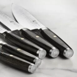 Yaxell Ketu SG2 7 Piece Acacia Slim Knife Block Set -Zwilling Shop DSC 3621