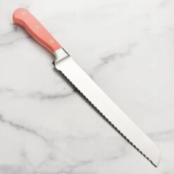 Wusthof Classic 9" Coral Peach Double Serrated Bread Knife -Zwilling Shop DSC 3636