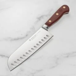 Wusthof Classic 7" Tasty Sumac Hollow Edge Santoku Knife