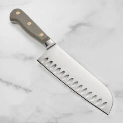 Wusthof Classic 7" Velvet Oyster Hollow Edge Santoku Knife 14 Wusthof Classic 7" Velvet Oyster Hollow Edge Santoku Knife -Zwilling Shop DSC 3652