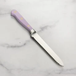 Wusthof Classic 5" Purple Yam Serrated Utility Knife 14 Wusthof Classic 5" Purple Yam Serrated Utility Knife -Zwilling Shop DSC 3677