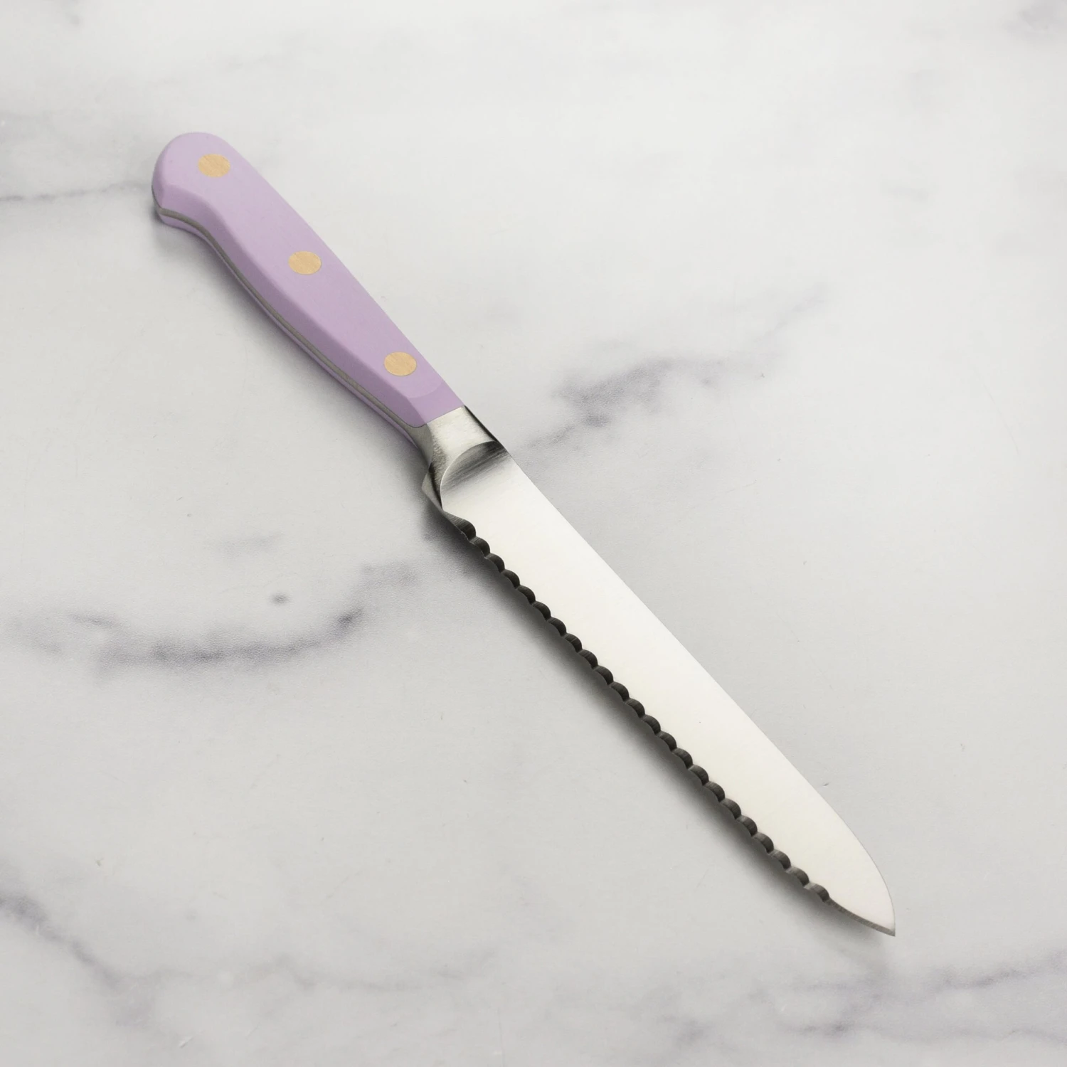Wusthof Classic 5" Purple Yam Serrated Utility Knife 8 Wusthof Classic 5" Purple Yam Serrated Utility Knife - Image 6