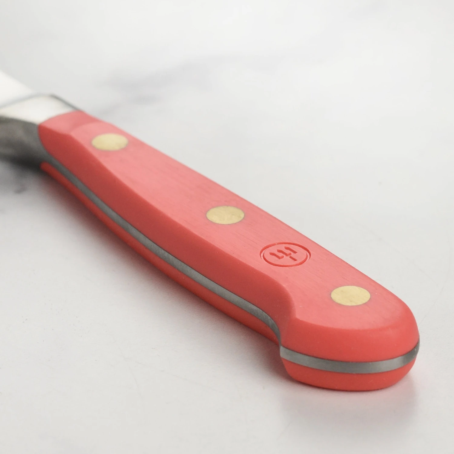 Wusthof Classic 5" Coral Peach Serrated Utility Knife 4 Wusthof Classic 5" Coral Peach Serrated Utility Knife - Image 2