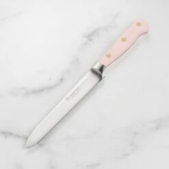 Wusthof Classic 5" Pink Himalayan Salt Serrated Utility Knife
