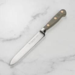 Wusthof Classic 5" Velvet Oyster Serrated Utility Knife